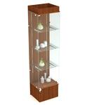 Витрина стеклянная с подсветкой 200х50х40см цвет орех (арт.s801р) Витрина стеклянная с подсветкой 200х50х40см цвет орех (арт.s801р)