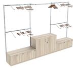 Настенная торговая система quot;Globalquot; №9 (3600мм) с тумбами Т-15 и Т-23