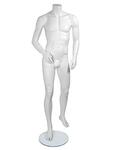 Манекен мужской без головы белый матовый Smart Pose 04-01M