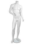 Манекен мужской без головы белый матовый Smart Pose 02-01M