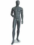 Манекен мужской графит шлифованный GREY Graphite 36M-08NF
