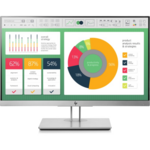 HP EliteDisplay E223 LED 21.5 Monitor 1920×1080, 16: 9, IPS, 250 cd/m2, 1000: 1, 5ms, 178°/178°, VGA, HDMI, DisplayPort, USB 3.0×2, DisplayPort, tilt, swivel, pivot, BlackSilver