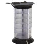 GiroCo Doble black Парикмахерская тележка, ящики прозрачные GiroCo Doble black Парикмахерская тележка, ящики прозрачные