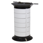 GiroCo Doble black Парикмахерская тележка, ящики белые GiroCo Doble black Парикмахерская тележка, ящики белые