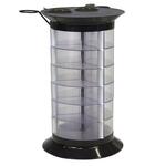 Тележка парикмахерская Doble black прозрачные ящики