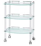 Стол-тележка ST-3, стеклянный