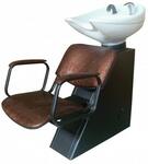 Парикмахерская мойка Елена с креслом Контакт (раковина средняя)