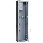 Оружейный шкаф ОШ-23 сейф для домашнего хранения оружия. Металл 3 мм, полки и трейзер. Два замка.