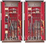 Оружейный сейф с отделкой натуральным деревом Armwood 757d32 EL Flock Plus.