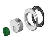 Врезная поворотная броненакладка DiSec MR-129-25-D1 - Хром матовый Врезная поворотная броненакладка DiSec MR-129-25-D1 - Хром матовый