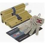 Цилиндровый механизм CISA AP 4S ключ-вертушка латунь 35х35