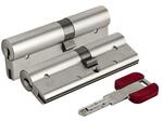 Цилиндровый механизм Cisa (Чиза) RS3 S 80 мм.(40+40) кл/кл мат.никель