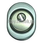 Защита цилиндра DiSec MONOLITO Diamant (MA3887D1+KT056+A1561) для цилиндров EVVA, матовый хром