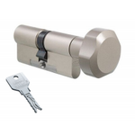 Цилиндровый механизм EVVA 3KS ключ-вертушка никель 31x41