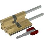 Цилиндровый механизм под вертушку (дл. шток) Cisa RS3 OL3S7-90.66 (80 мм/45+10+25), латунь