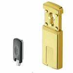 Броненакладка сдвижная магнитная DISEC MG320 3W 02 PVD латунь (5 ключей)