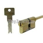 Цилиндровый механизм EVVA 3KS (92)61/31 ключ/шток, латунь