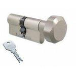 Цилиндровый механизм EVVA 3KS ключ-вертушка никель 46x56