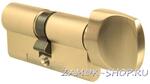 Цилиндр EVVA 3KS ключ/вертушка, латунь, 46х51