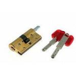 Цилиндровый механизм CISA RS3 S ключ-вертушка латунь 45x45