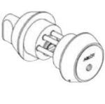 ABLOY Цилиндр с поворотной кнопкой ® CY204N (хром)