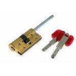 Цилиндровый механизм CISA RS3 S ключ-шток латунь 60x30