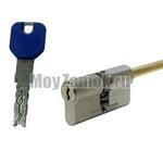 Цилиндровый механизм EVVA 4KS (82)51/31 ключ/шток, никель