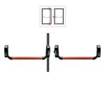 Антипаника ISEO накладная на двустворчатую дверь