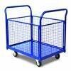 Платформенная тележка с бортами-сетка ПЛБ 8х12-2Р колеса 200 мм