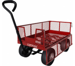 Тележка транспортировочная Сорокин 9.44 с бортами, четырехколесная 150 кг, 610х1220 мм