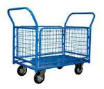 Тележка платформенная 4-х колесная Стелла КПО-500 С борт-сетка 200-И