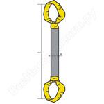 Круглопрядный петлевой строп КантаПлюс кКСКп-35,0/6,0м Круглопрядный петлевой строп КантаПлюс кКСКп-35,0/6,0м