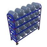 Тележка для перевозки 20-и баллонов воды тсвд 20 160 болт (с набором колес) Rusklad Тележка для перевозки 20-и баллонов воды тсвд 20 160 болт (с набором колес) Rusklad