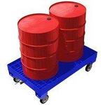 Поддон под 2 бочки, с накопительной емкостью и краном (1356х836х217мм) ПДБ 2 200 (с набором колес) Rusklad