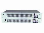Omnitronic GEQ-231 LM Графич.эквалайзер 2х31полос с лимитером, длинный фейдер. Лимитер от -40 до 22dBu. Сеть:230В,50Гц/ Потр.мощн:10 Вт/ Вх.сопр.:10/20kOм(небал./баланс.)/ Вых.сопр.:300/150Oм(небал./баланс.) Разъёмы вх.-вых.:XLR,jack, винтовой.с/ш:95 dB