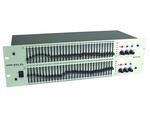 Omnitronic GEQ-231 XL Графич.эквалайзер 2х31полос, длинн.фейдер 50мм. Сеть:230В, 50Гц/ Потр.мощн:10 Вт/ Вх.сопр.:10/20kOм (небал./баланс.)/ Вых.сопр:300/150Oм(небал./баланс.)/ Разъёмы вх.-вых.:XLR,jack,винтовой/с/ш:95 dB/ Искаж.: 0.01 %/ Част.диап.:20-