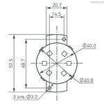 Флэш-модуль SOLEX-DMX-D40-6LED-24V RGB с держателем - цена за 40 ед.