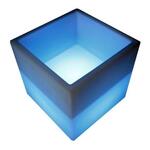 Блок светящийся с нишей LED Block, 40*40*40 см., разноцветный (RGB), с аккумулятором