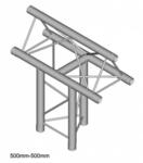Dura Truss DT 23 T37-V узел стыковочный 3-х лучевой, 90 градусов, алюминиевый, длина сторон 500 мм