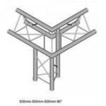 Dura Truss DT 23 C32-ULDL узел стыковочный 3-х лучевой, 90 градусов, длина сторон 500 мм