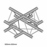 Dura Truss DT23-С41-L90 узел стыковочный 4-х лучевой, 90 градусов, (крестовина), сечение 220 х 220 мм, длина сторон 50 см