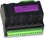 VISUAL PRODUCTIONS RdmSplitter (TERMINAL) Сплиттер-усилитель DMX+RDM с креплением на DIN-рейку. 6 каналов