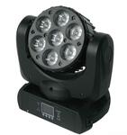 EURO DJ LED BEAM-715 движущаяся голова, LEDs 7×15W (RGBW 4-in-1), линейный диммер 0-100%, угол раскрытия луча 7°, DMX-512 (11/15 каналов), Pan 630°/Tilt 180° EURO DJ LED BEAM-715 движущаяся голова, LEDs 7×15W (RGBW 4-in-1), линейный диммер 0-100%, угол раскрытия луча 7°, DMX-512 (11/15 каналов), Pan 630°/Tilt 180°