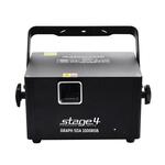STAGE4 GRAPH SDA 1000RGB графический проектор со скоростью сканирования 25 000pps и возможностью записи и воспроизведения файлов лазерной графики (логотипов, изображений, текста) с SD карты в формате ILDA