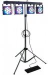 HIGHENDLED YHLL-048 LED PAR Световой комплект: стойка, 4 светоприбора по 12x3W TRI-color LEDs, DMX