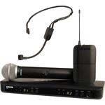 SHURE BLX1288E/P31 K3E 606-638 MHz двухканальная радиосистема с ручным передатчиком PG58 и гарнитурой PGA31 SHURE BLX1288E/P31 K3E 606-638 MHz двухканальная радиосистема с ручным передатчиком PG58 и гарнитурой PGA31