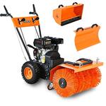 Подметально-уборочные машины Машина подметальная FUXTEC FX-KM196-SET3 4,1 кВт 60 см со скребком для снега и ковшом для мусора