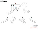 шланг Bosch Шланг для GAS 35 L SFC, VAC090A, VAC090S (2608000A09 , 2.608.000.A09)