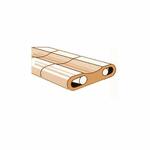 Подкладки керамические ESAB PZ 1500/02 Brown,Wire,Concave (24шт.)