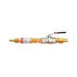 Шаровой вентильный блок GCE HF BV DN 20 c GVO 90 Кислород; 20 бар; вх. G3/4quot;+паянный ниппель19 мм; вых. G 3/4quot;+ниппель 11 мм